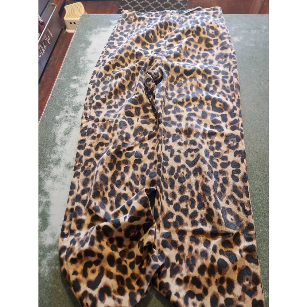 Reformation Marlon cheetah leopard high rise pants trousers sz 8